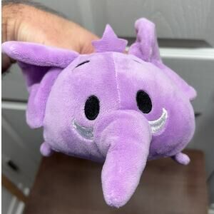 Bun Bun Purple Elephant 8" Stuffed Animal Plush Stackable 2014 Approx. 6"
